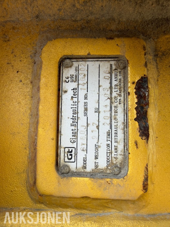 Giant hydraulisk pigghammer - Oilquck s60 feste