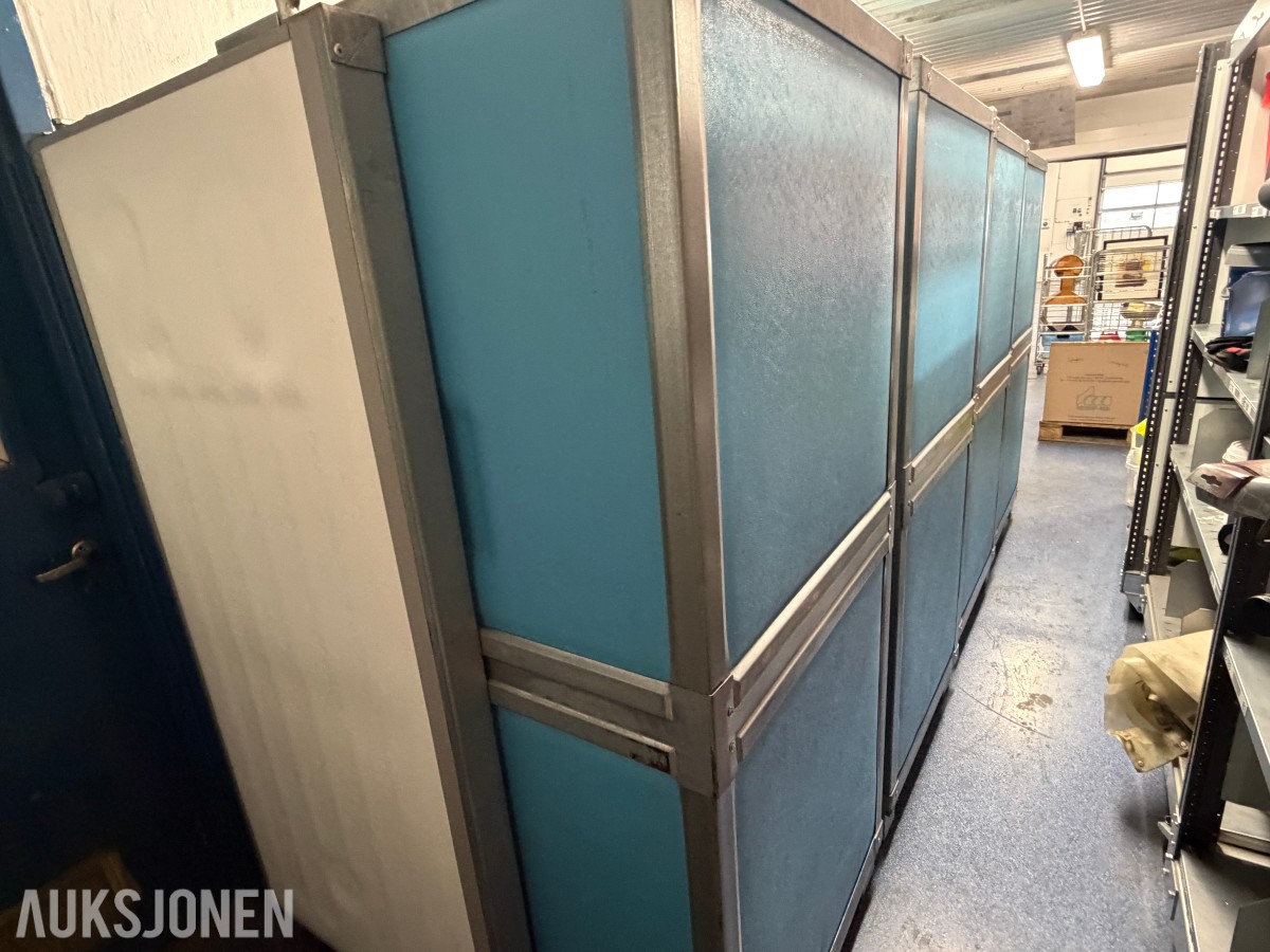 4 stk TKT E-1000 isolerte termocontainere - ATP IR - Temperaturloggere