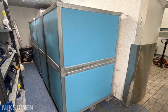 4 stk TKT E-1000 isolerte termocontainere - ATP IR - Temperaturloggere