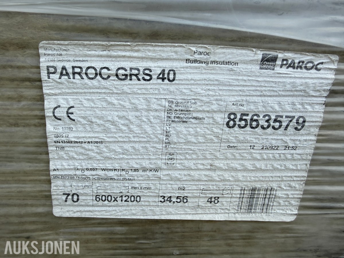 PAROC GRS 40 600X1200