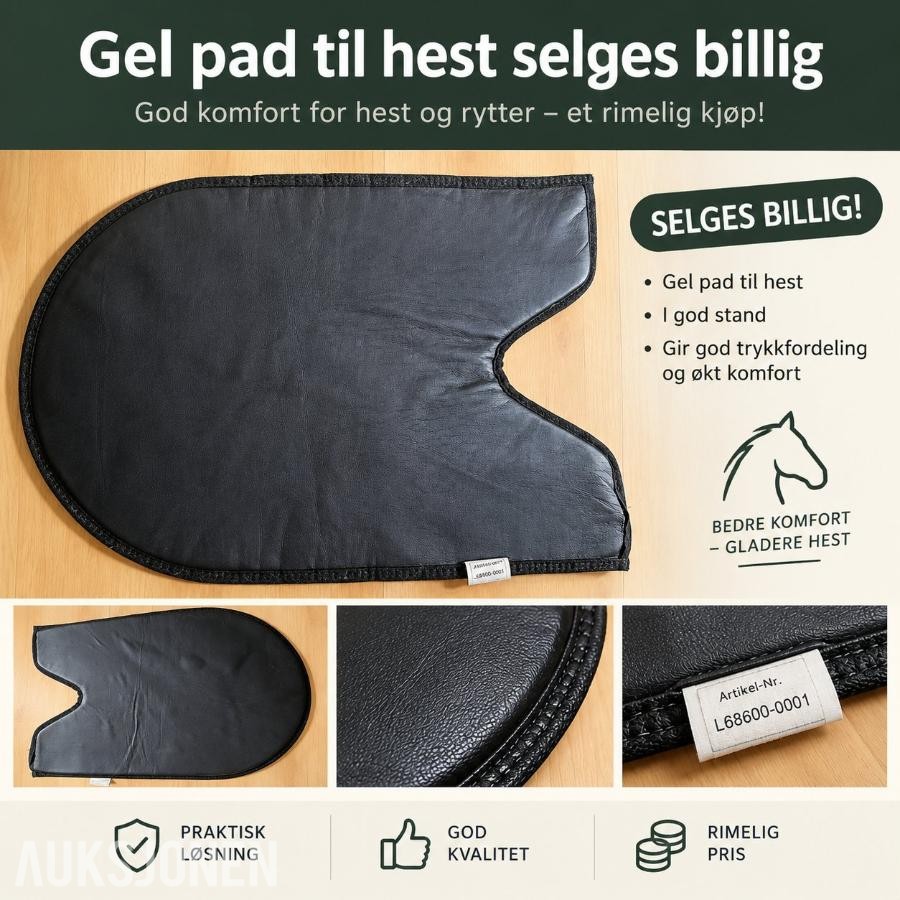 Hesteutstyr selges samlet