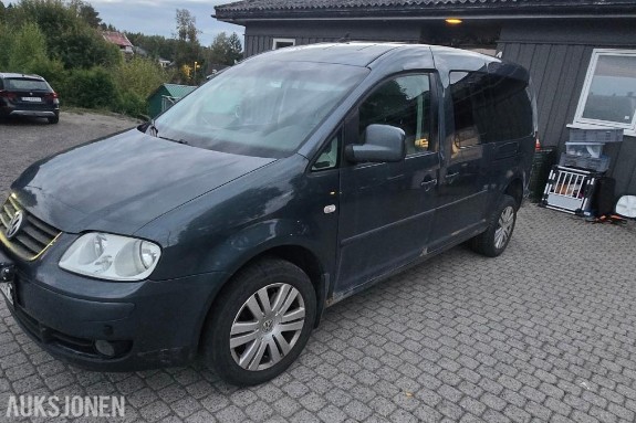 2010 Volkswagen Caddy Maxi1.9 105HK  4MOTION 7 seter DIESELVARMER EU OK 06.2027 