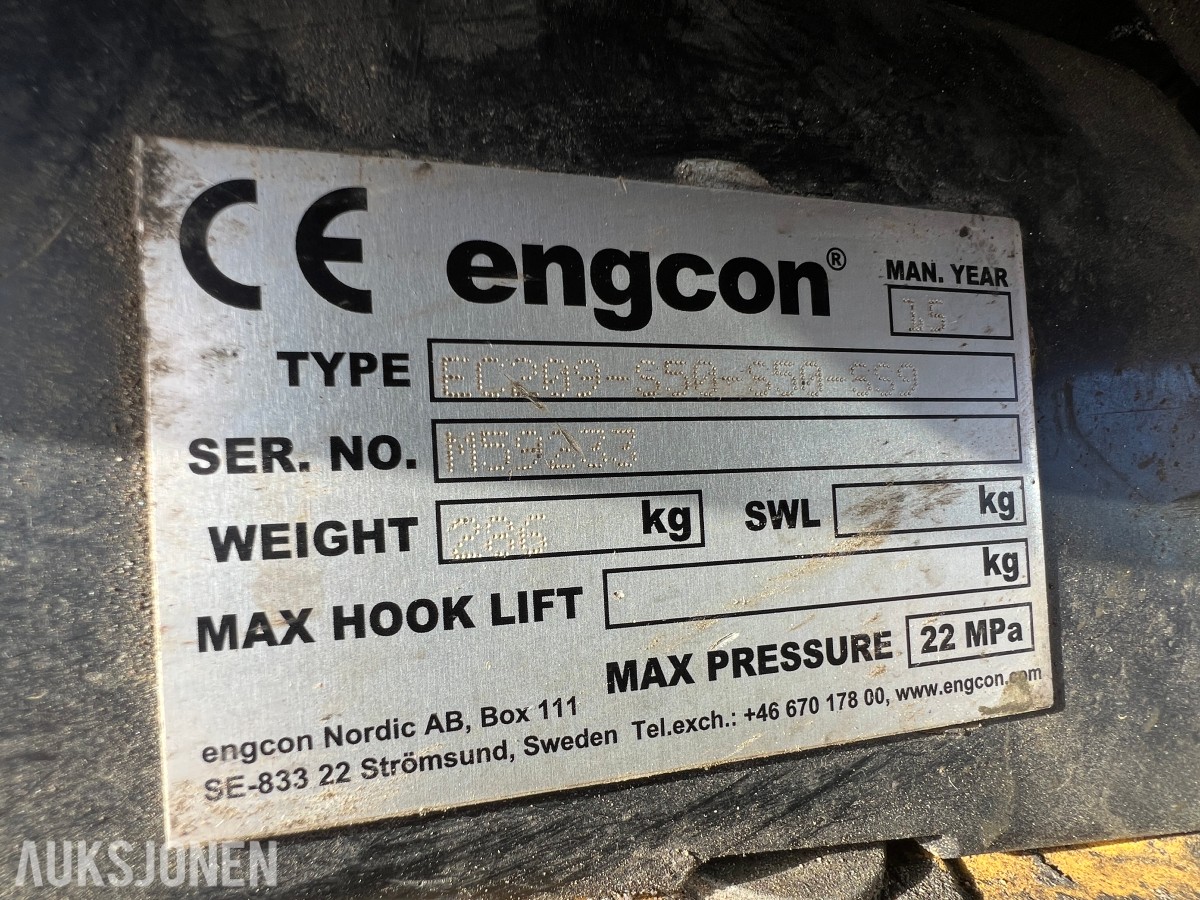 Kubota KX 080-4 Engcon tilt, to skuffer, sentralsmøring 