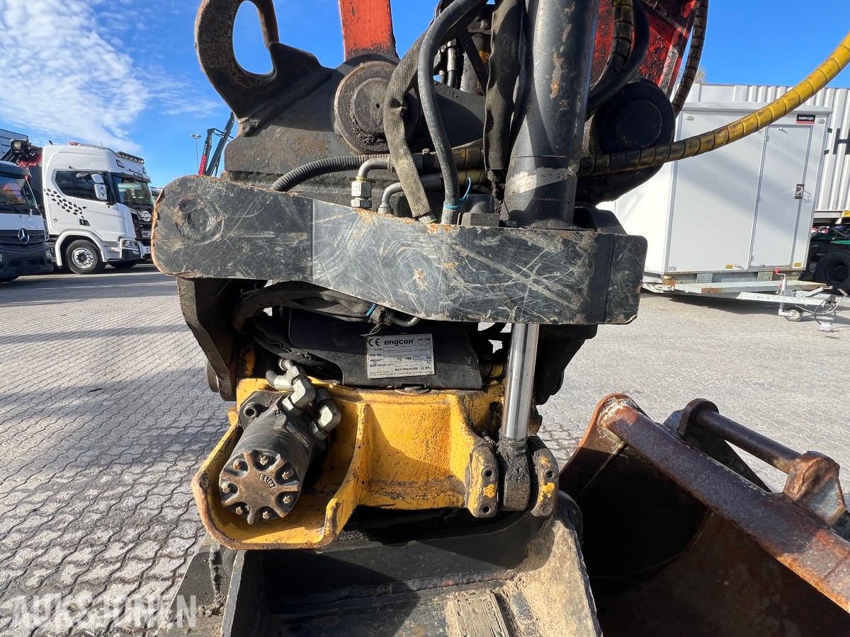 Kubota KX 080-4 Engcon tilt, to skuffer, sentralsmøring 