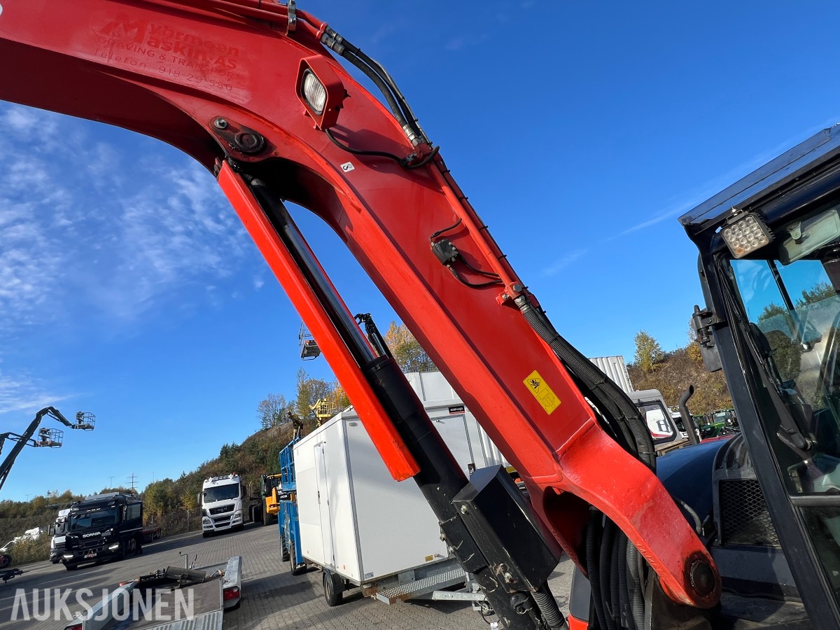 Kubota KX 080-4 Engcon tilt, to skuffer, sentralsmøring 