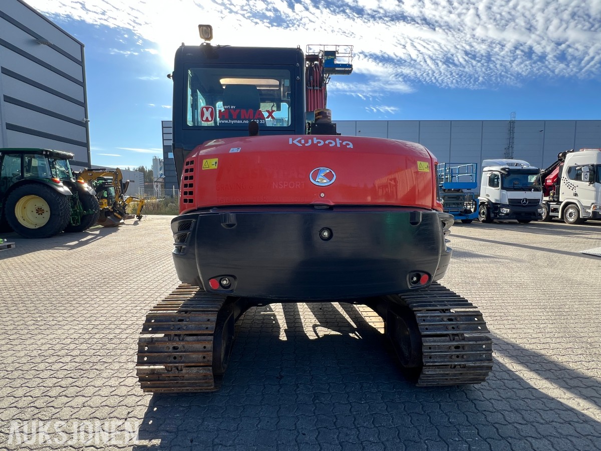 Kubota KX 080-4 Engcon tilt, to skuffer, sentralsmøring 
