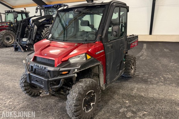 2015 Polaris Ranger Diesel 1000 traktor - 4x4 - lukket førerhus