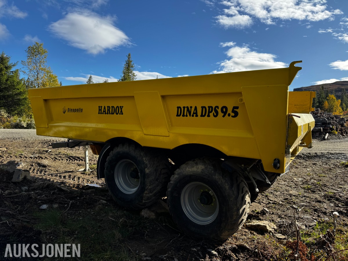 2021 Dinapolis DINA DPS 9.5 dumperhenger, 9 500 kg nyttelast, Hardox