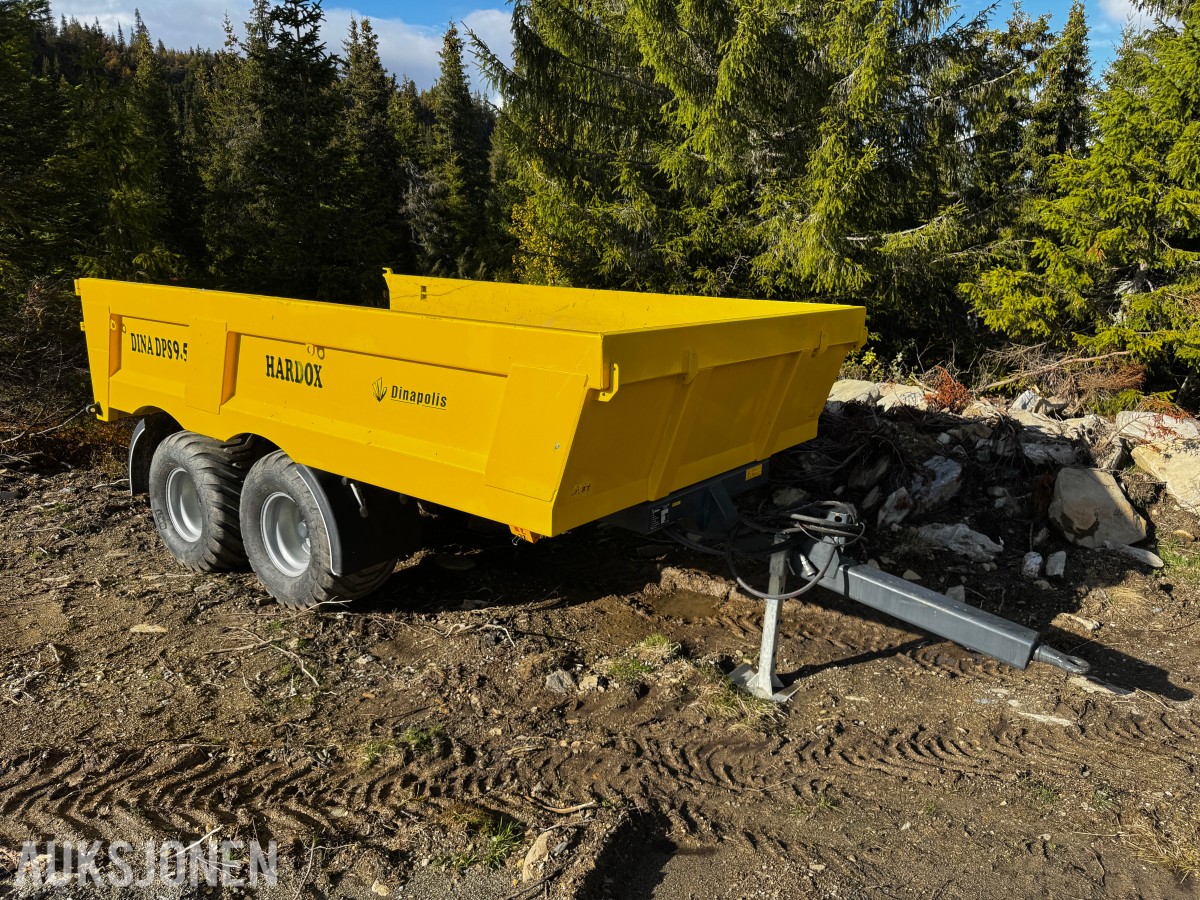 2021 Dinapolis DINA DPS 9.5 dumperhenger, 9 500 kg nyttelast, Hardox