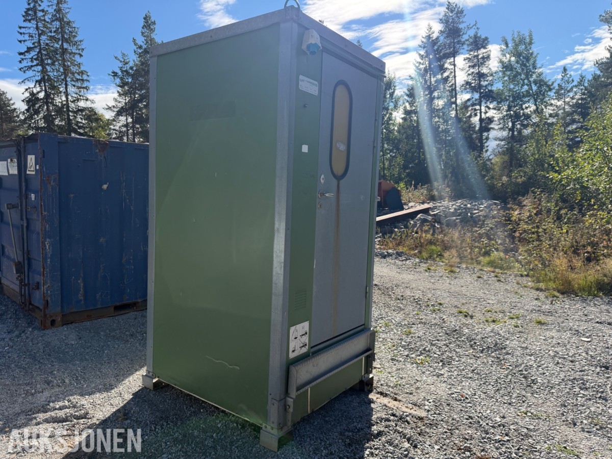 Danfo toalettkabinett med toalett og håndvask