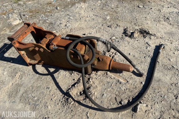Hydraulisk pigghammer til gravemaskin s60 feste