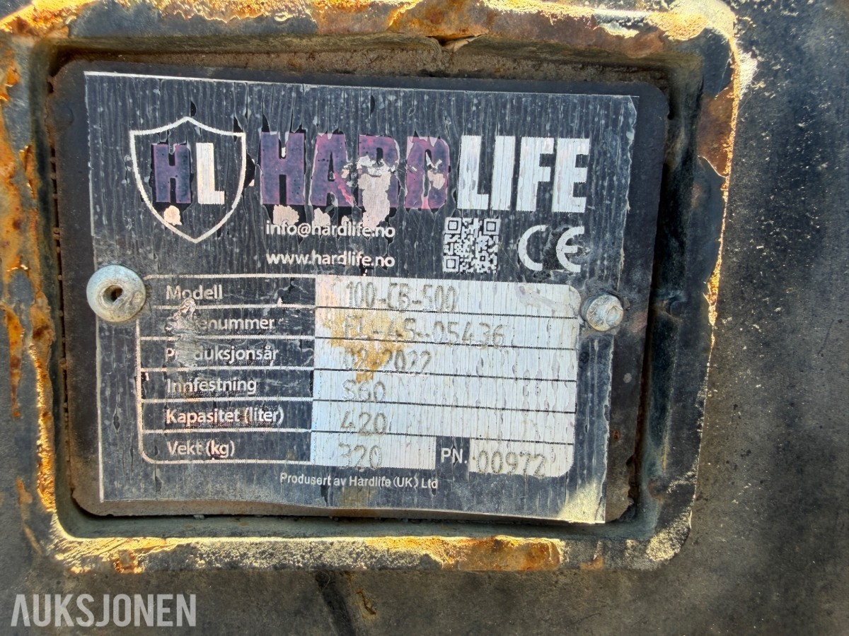 2022 Hardlife smalskuffe - S60 feste - 420 liter