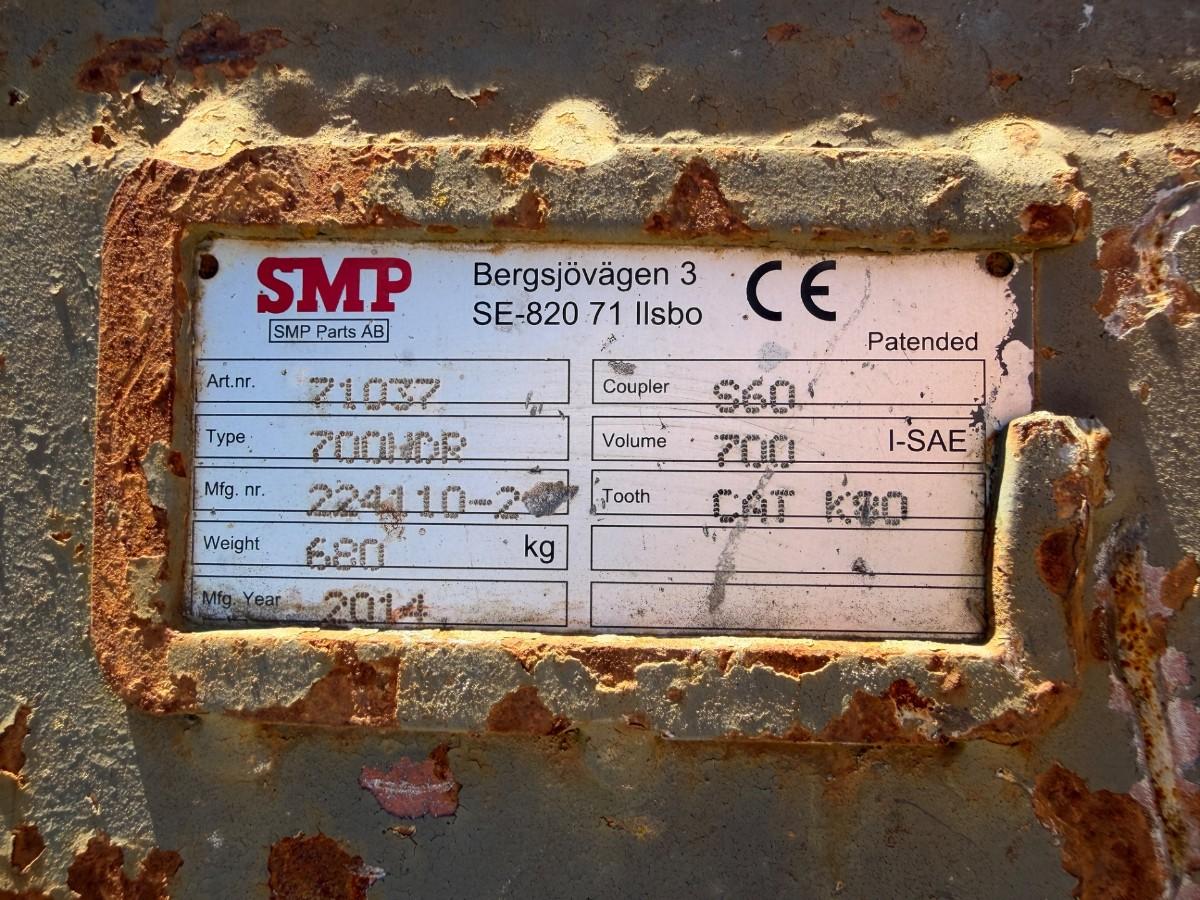 2014 SMP 700HDR graveskuffe - S60 feste