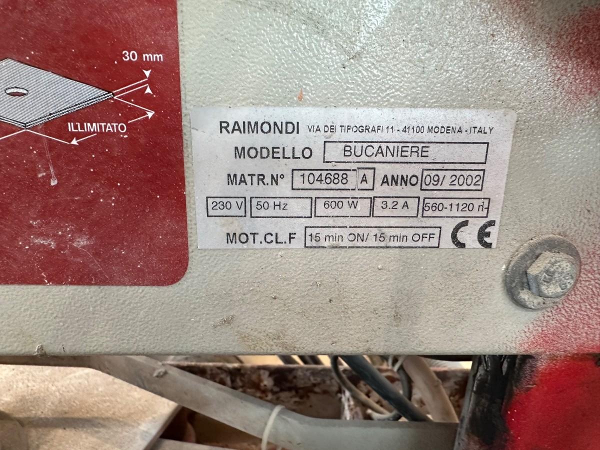 Raimondi Bucaniere fliskutter/flissag med Makita avsug og tilbehør