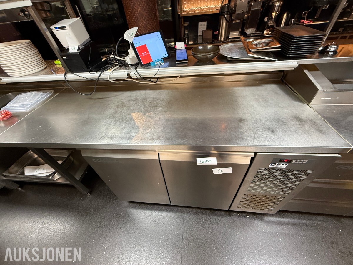 Coldline TA13/1B-760 frysebenk – 2 dører – rustfritt stål