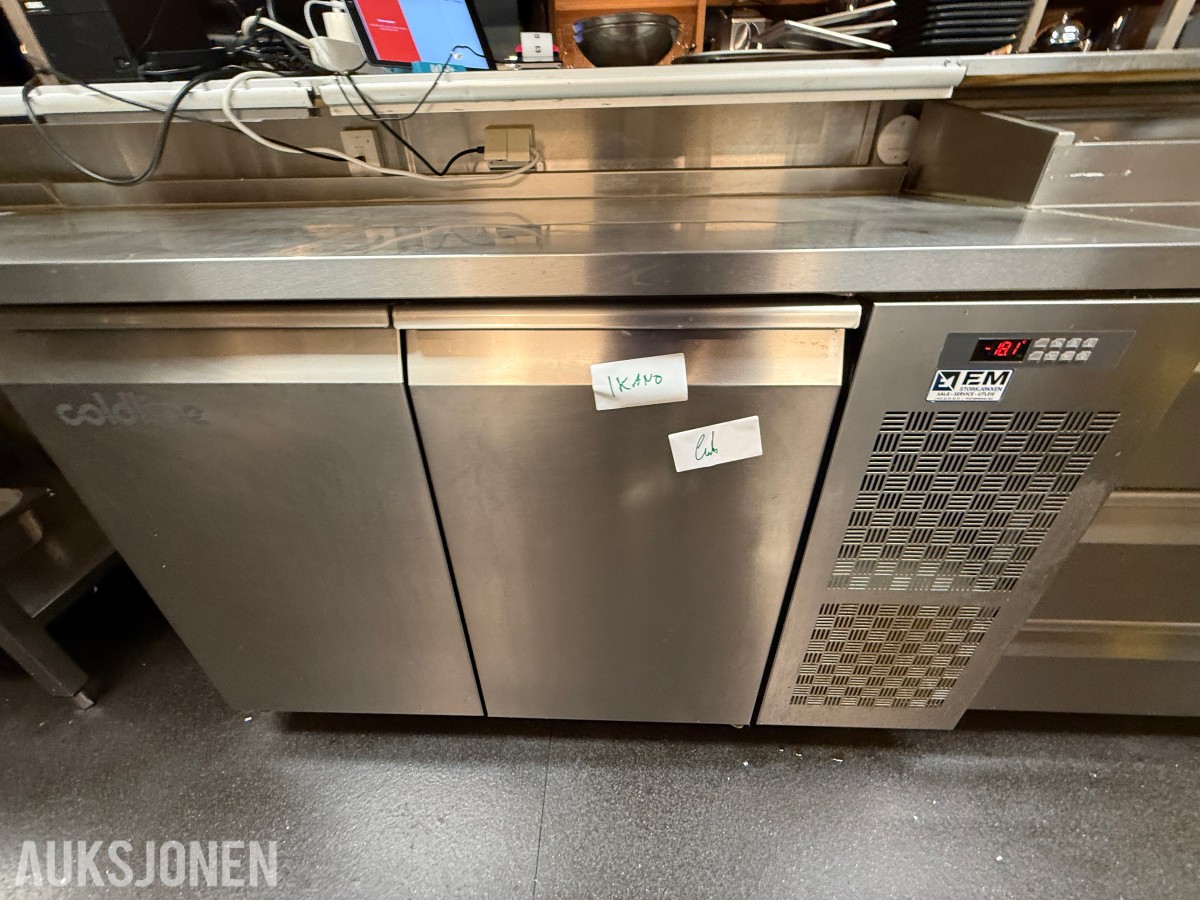 Coldline TA13/1B-760 frysebenk – 2 dører – rustfritt stål