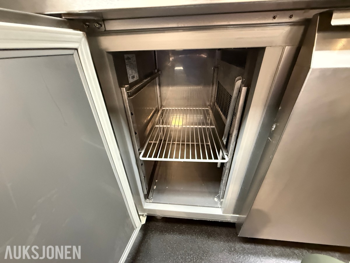 Coldline TA13/1B-760 frysebenk – 2 dører – rustfritt stål