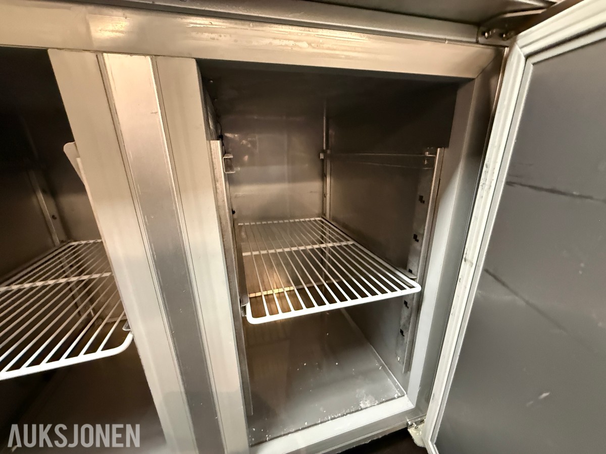 Coldline TA13/1B-760 frysebenk – 2 dører – rustfritt stål