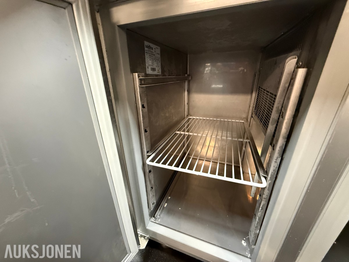 Coldline TA13/1B-760 frysebenk – 2 dører – rustfritt stål