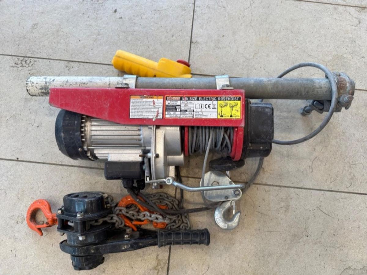 Hamron HGS 800 elektrisk vaierløfter 400/800 kg med kjettingtalje