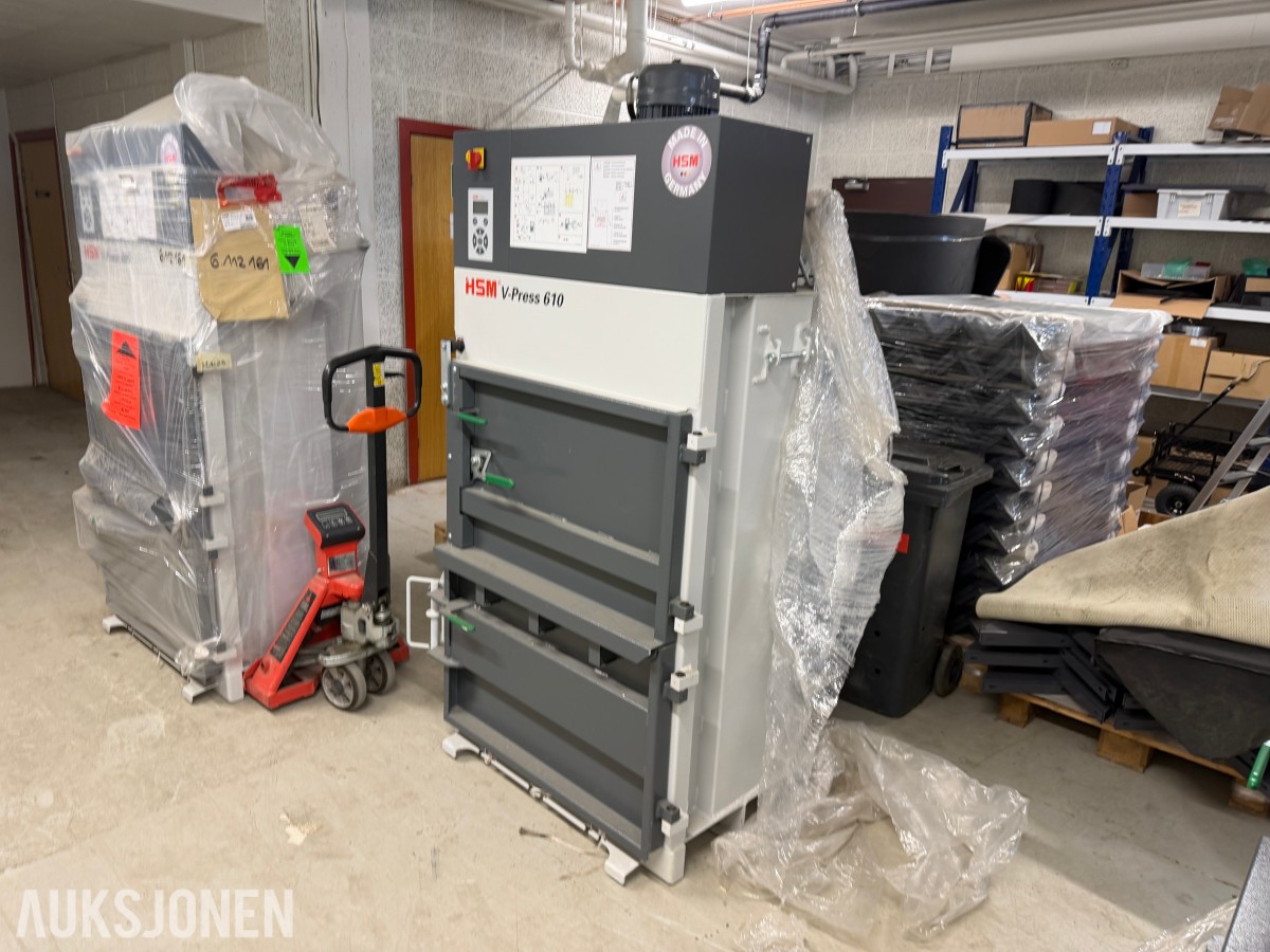 HSM V-Press 610 vertikal ballepresse – 120 kN