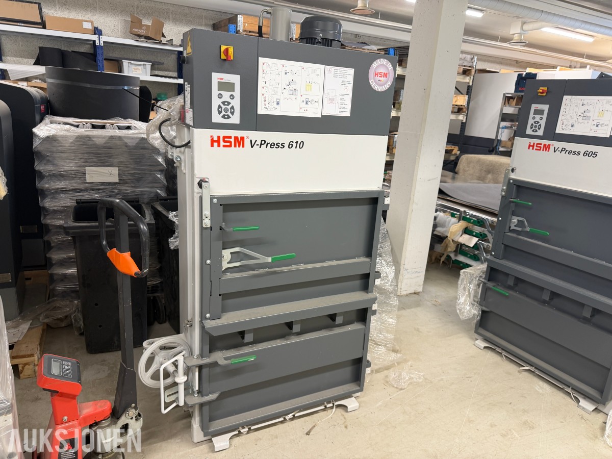 HSM V-Press 610 vertikal ballepresse – 120 kN
