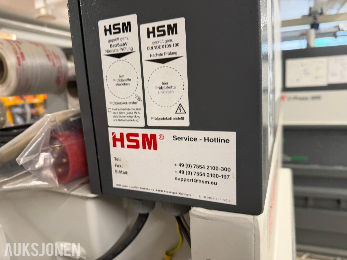 HSM V-Press 610 vertikal ballepresse – 120 kN