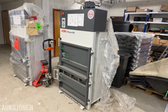 HSM V-Press 610 vertikal ballepresse – 120 kN