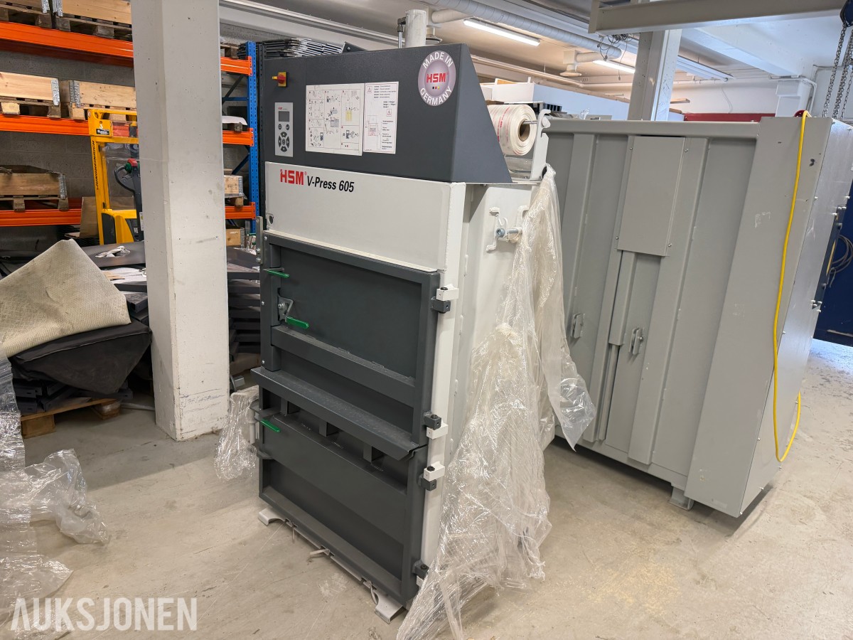 HSM V-Press 605 vertikal ballepresse – 57 kN