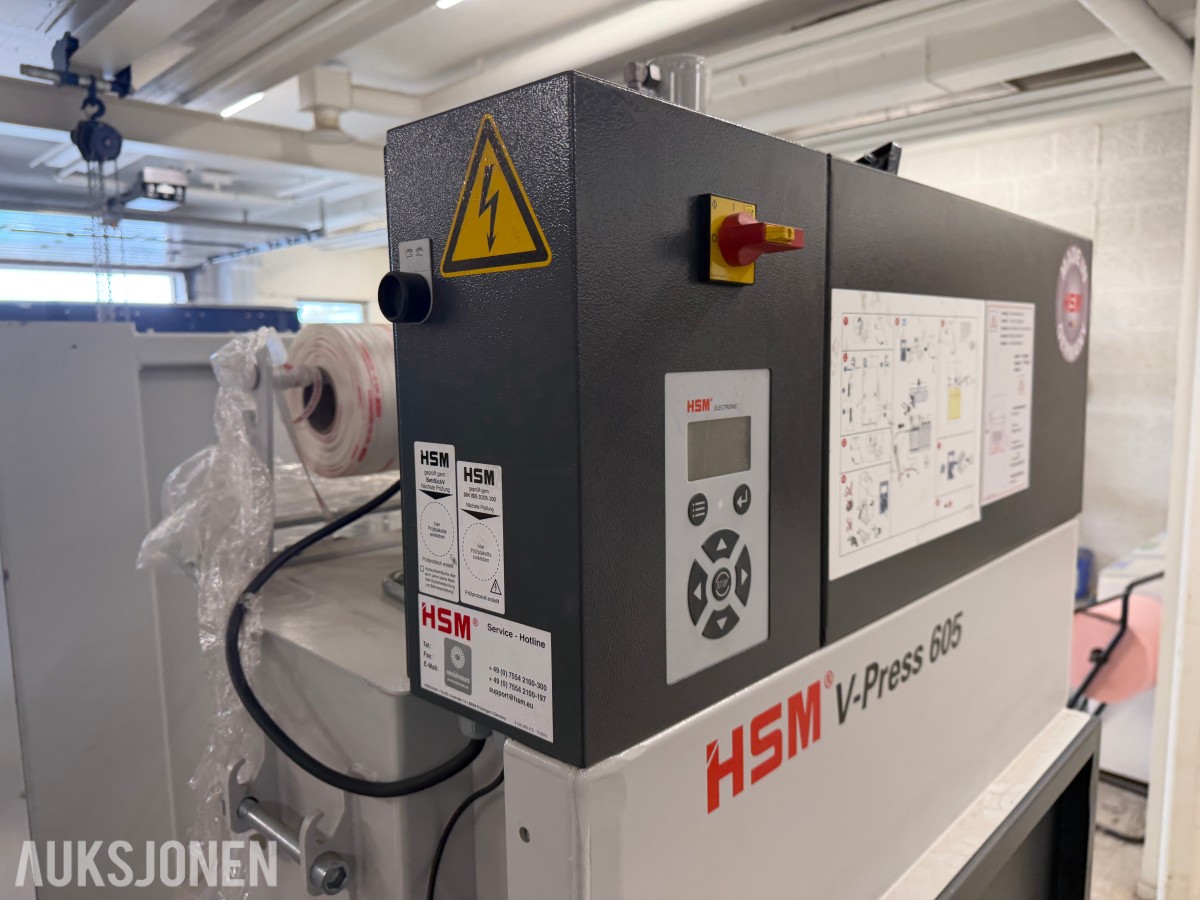 HSM V-Press 605 vertikal ballepresse – 57 kN