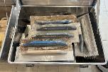 2 Zarges aluminiumskasser med murerverktøy