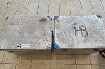 2 Zarges aluminiumskasser med murerverktøy