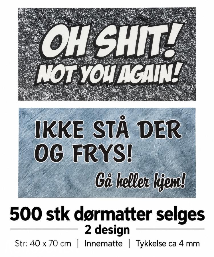 Parti med dørmatter 500 stk