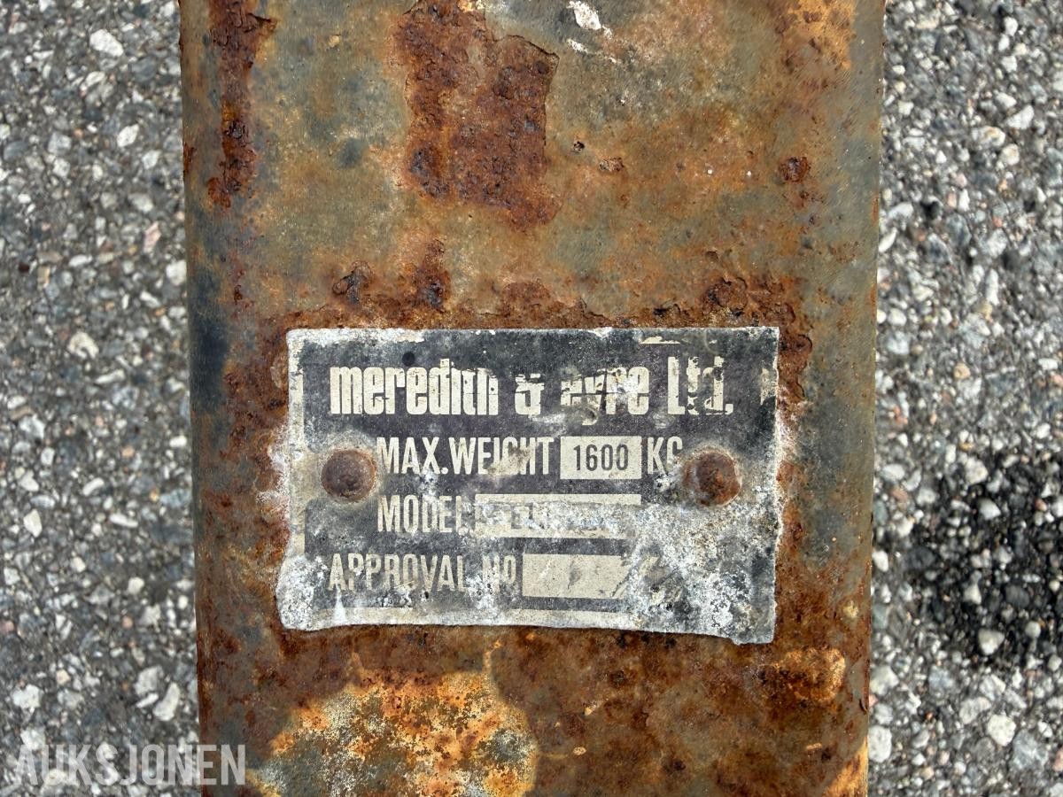 Meredith & Eyre 20CR  1-akslet trommelhenger – maksvekt 1600 kg