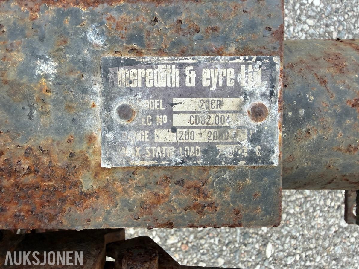 Meredith & Eyre 20CR  1-akslet trommelhenger – maksvekt 1600 kg