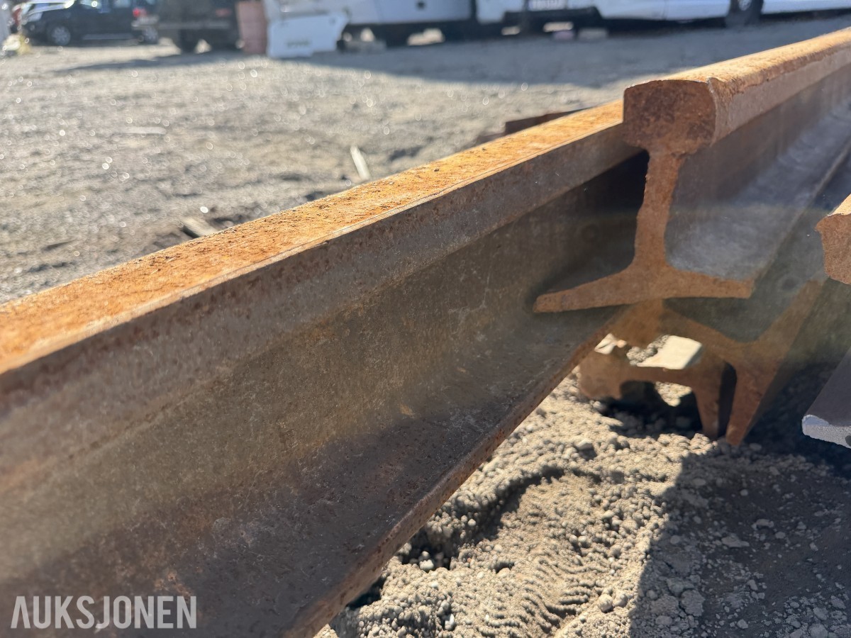 Togskinne ca. 4,8 meter - vignolprofil - profilhøyde omtrent 12 centimeter