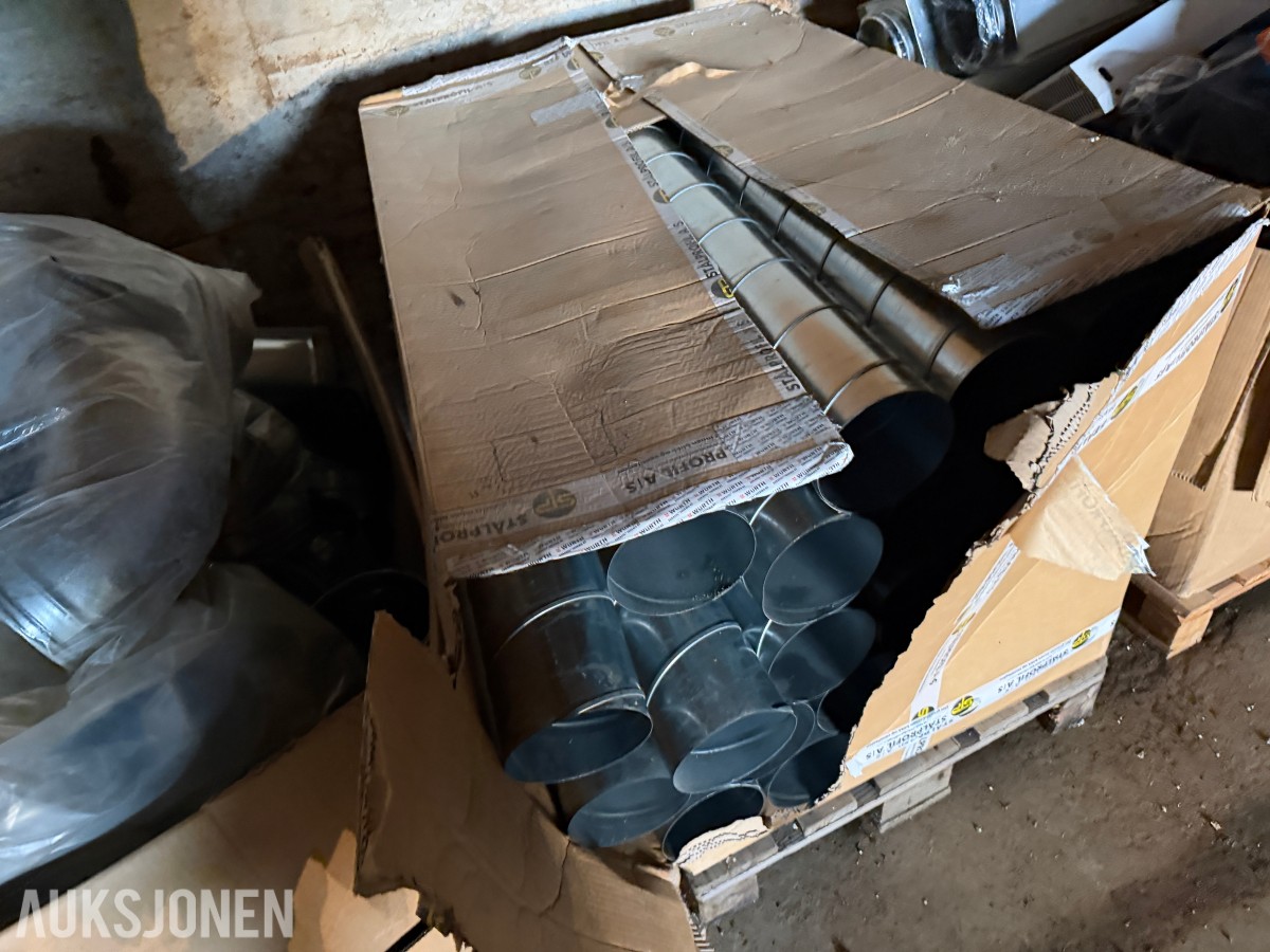 Flexit 3 paller med mye ventilasjonsdeler - nytt/overskudd fra prosjekt