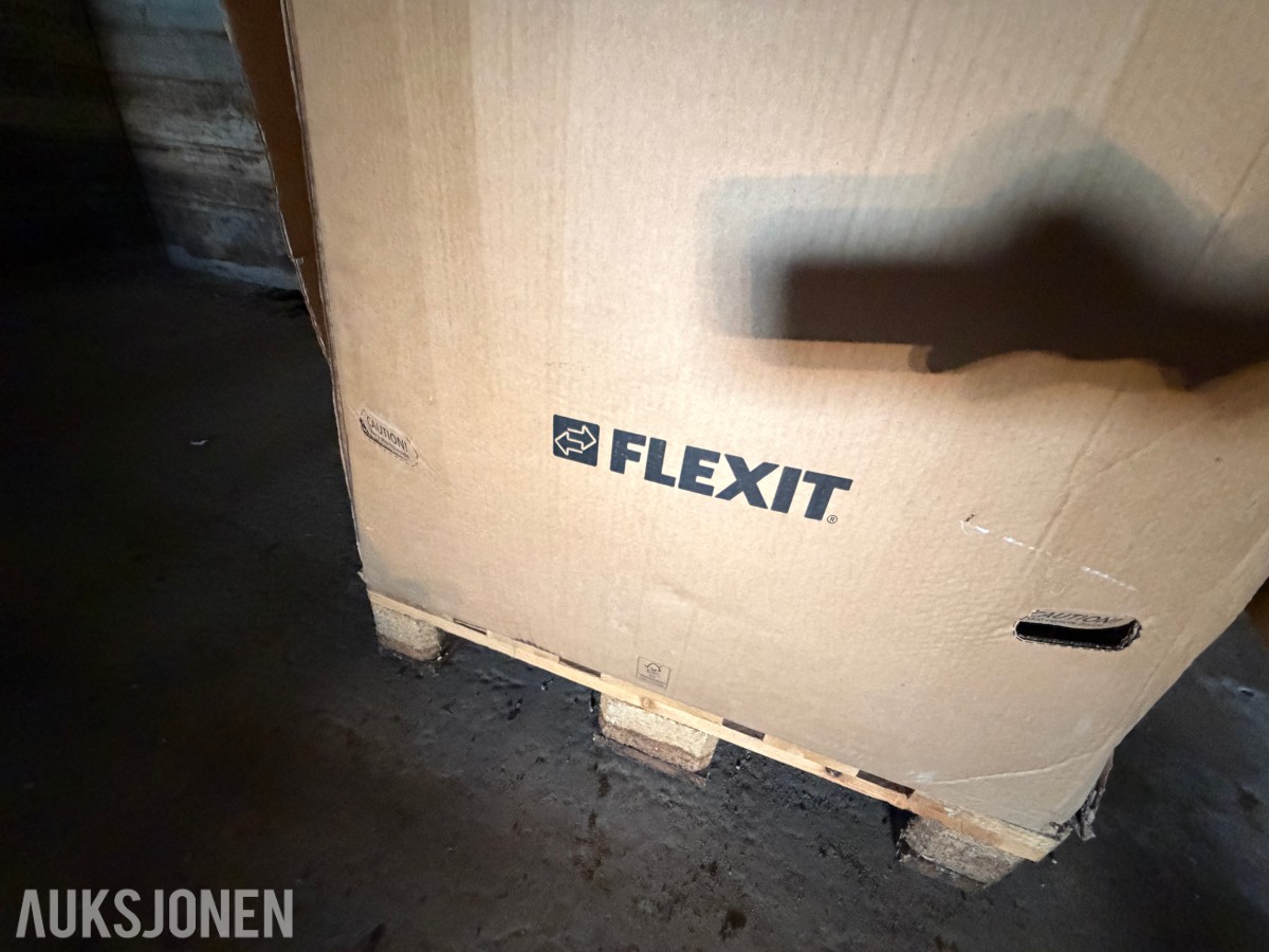 Flexit 3 paller med mye ventilasjonsdeler - nytt/overskudd fra prosjekt