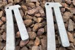 Beslag til byggjerder til sikringsmateriell