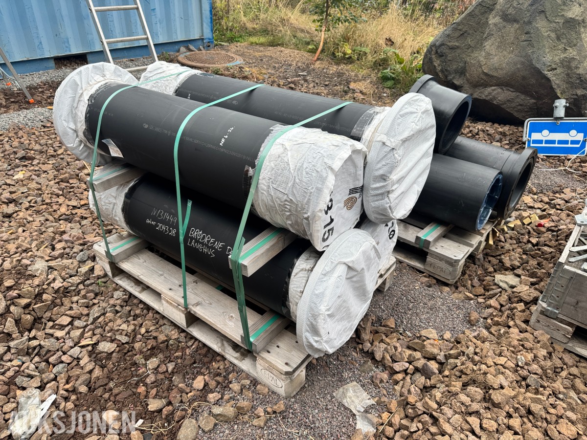 6 Stk PE-rør Ø315mm PE100-RC SDR11,