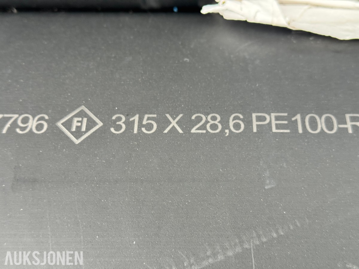 6 Stk PE-rør Ø315mm PE100-RC SDR11,