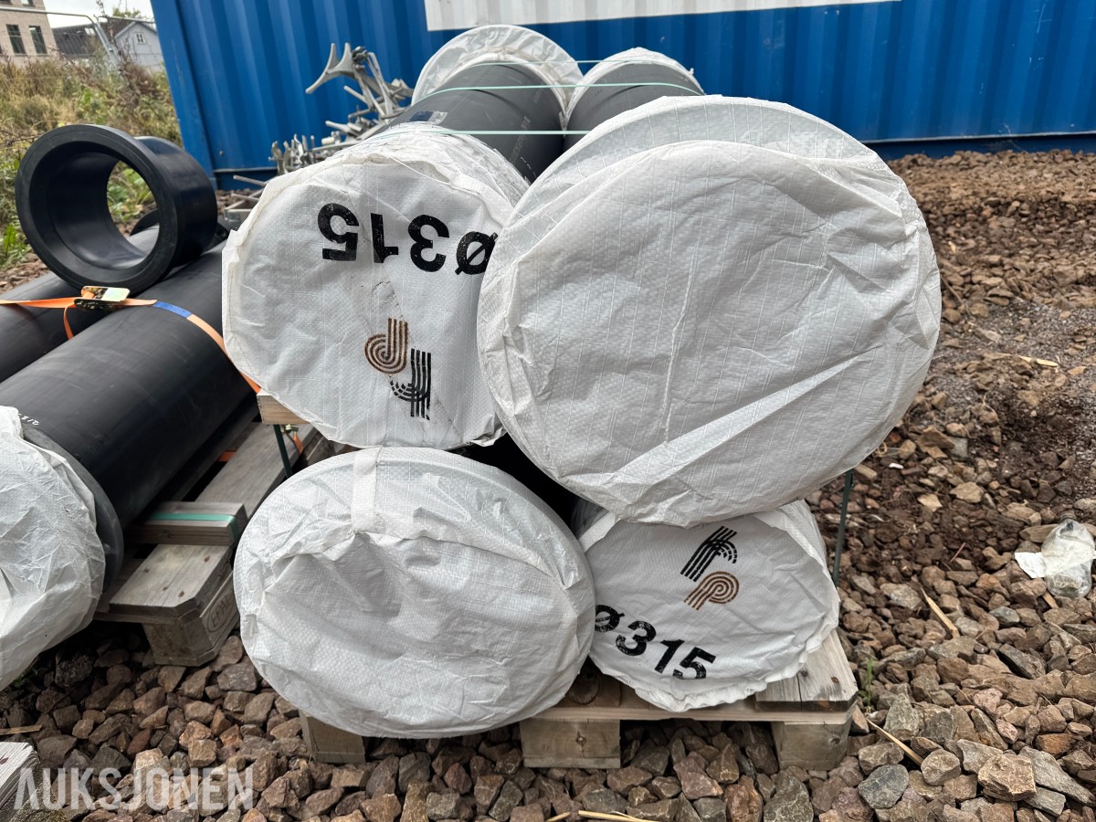 6 Stk PE-rør Ø315mm PE100-RC SDR11,