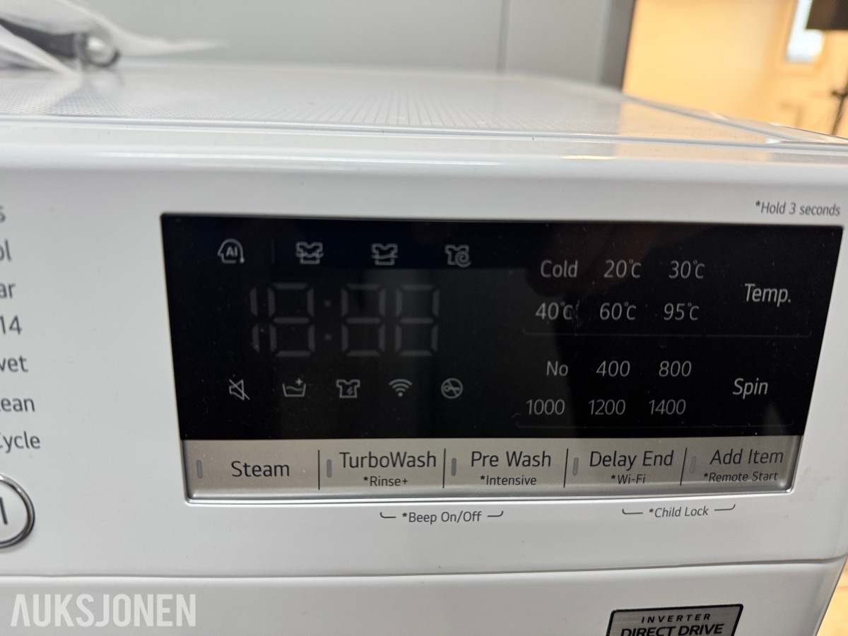Ny LG Vaskemaskin FV94ENS2WN + Brukt Point oppvaskmaskin følger med