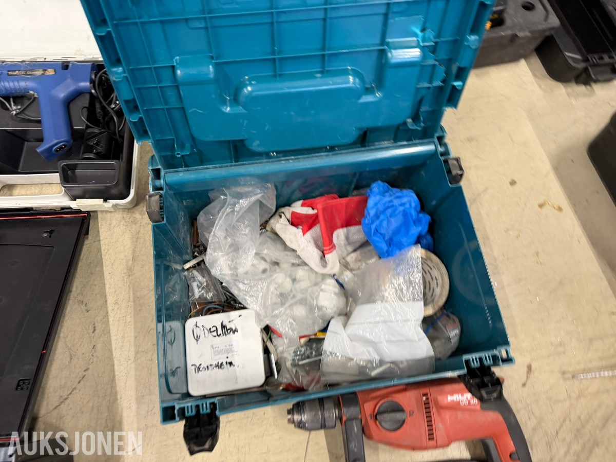 Verktøypakke WÜRTH, Hilti, Ryobi, DeWALT, Bosch, Makita ++