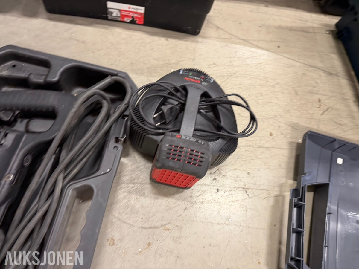 Verktøypakke WÜRTH, Hilti, Ryobi, DeWALT, Bosch, Makita ++