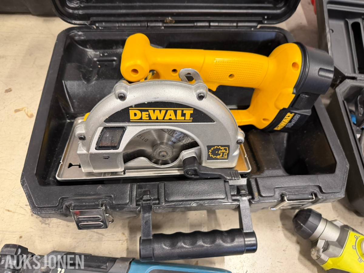 Verktøypakke WÜRTH, Hilti, Ryobi, DeWALT, Bosch, Makita ++