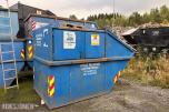 Parti med 18 stk. avfallscontainere 5–10 m³ – åpne og lukkede