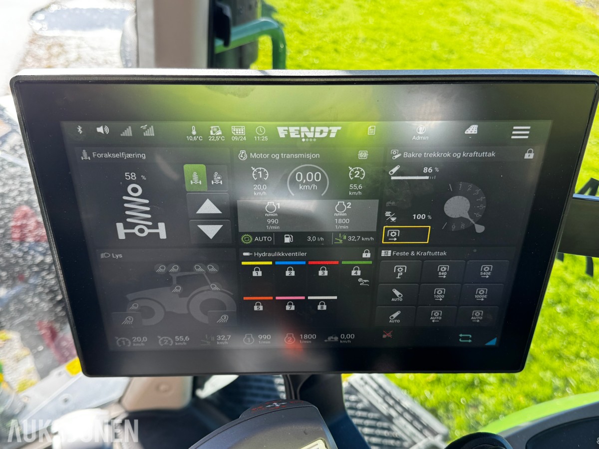 2023 Fendt 724 Vario Profi+ Gen 6 - Spakstyring - Isobus - 50 km/t - Gått 1305 timer - Front PTO og hydraulikkuttak - EU godkjent til juni 2027