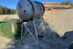 Dieseltank ca 800 liter på stativ 