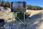Dieseltank ca 800 liter på stativ 